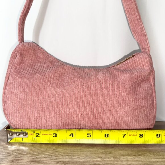Y2K Shoulder Bag Corduroy Pink - Picture 5 of 7